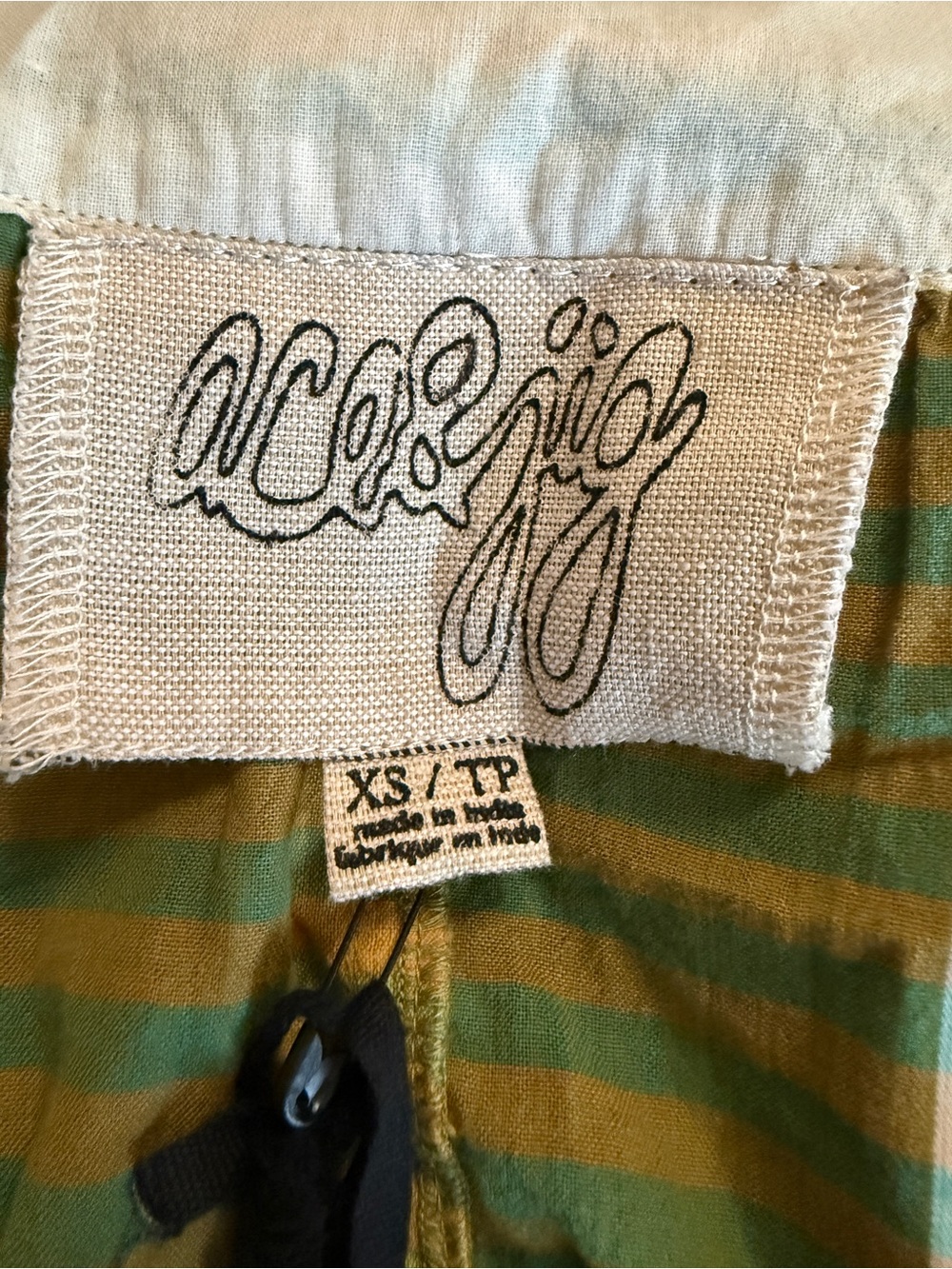 Ace & Jig  Green, Blue and Yellow Maisie Skirt- Mariana size XS 100% Cotton NWT - Picture 4 of 9